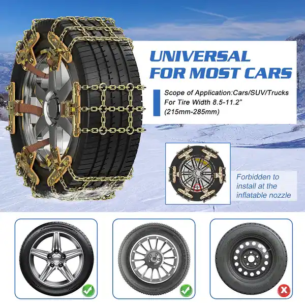 Livopart universal anti-skid snow chains, factory sample